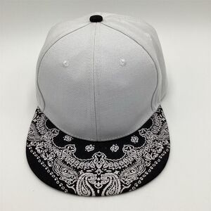 Paisley Bandana Snapback Baseball Cap Unisex‎ Adjustable Black Hat